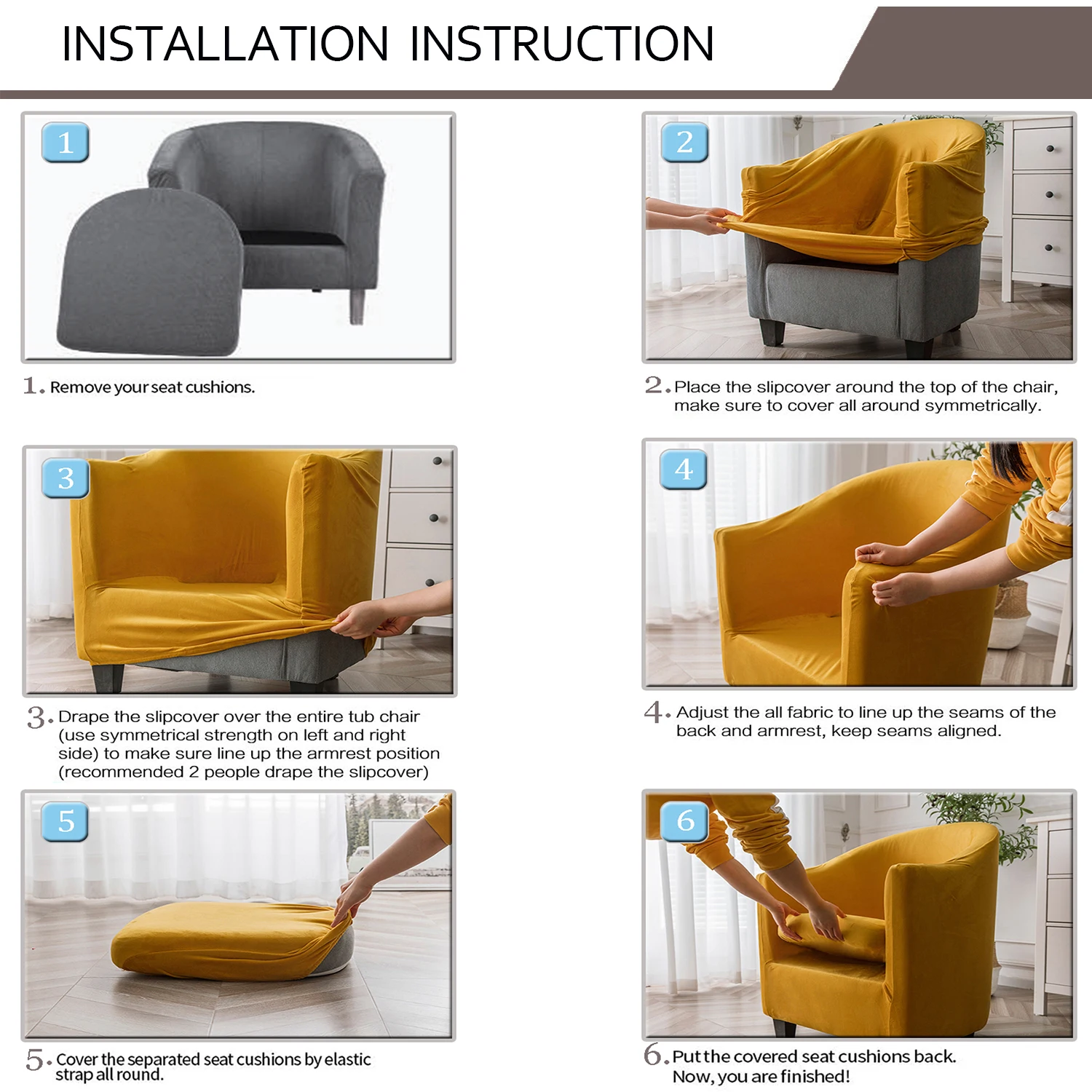 2023 Dining Chair Covers Stretch Chair Cover Spandex High Chairs