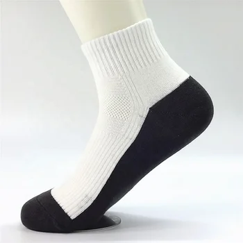 Mens Custom White With Black Bottom Socks - Buy Mens Custom White With ...