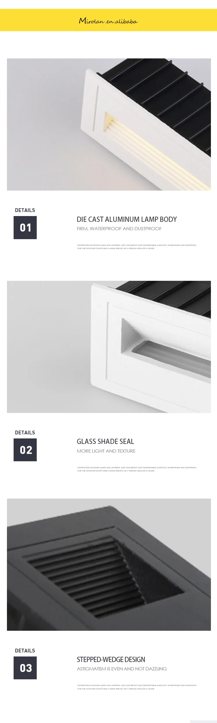 Hot sell 5W Outdoor wall lamp LED step light stair light