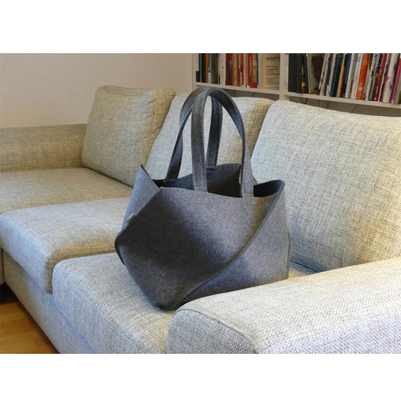 wholesale from factory felt shopping bags with logos