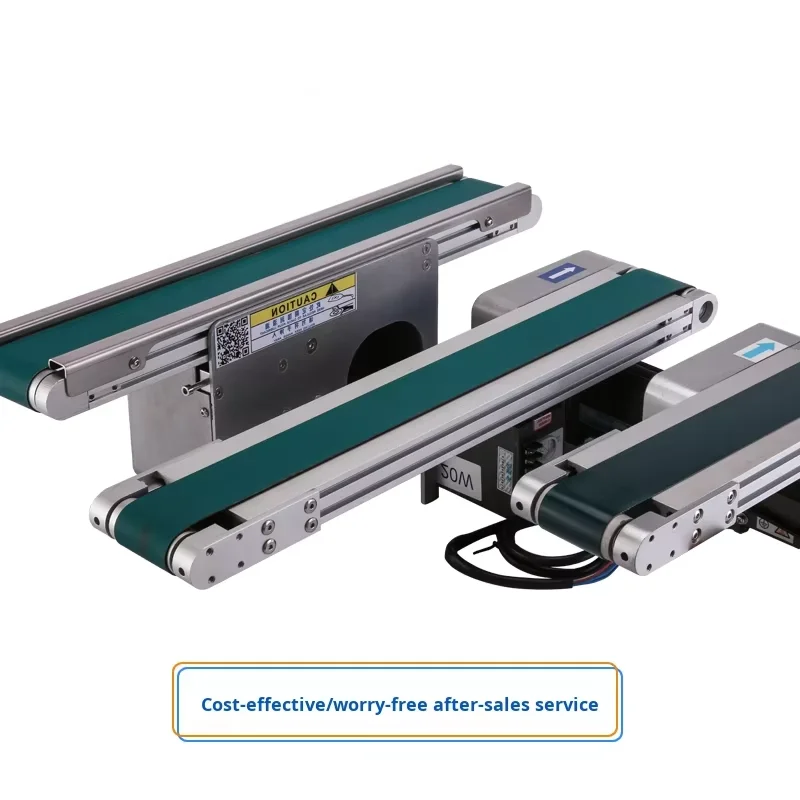 Precision Automated Desktop Food Conveyor Belt Micro Small Assembly Line Conveyor with 6000 Series for Heat Sink Application supplier