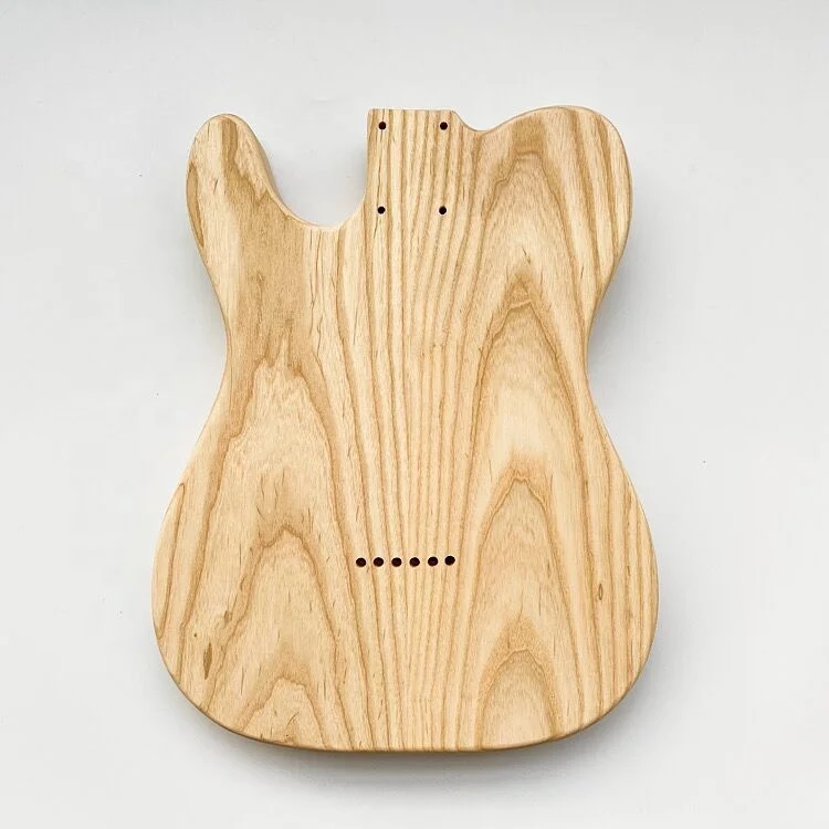 Custom Ash Solid Wood Unfinished Electric Guitar Body Replacement