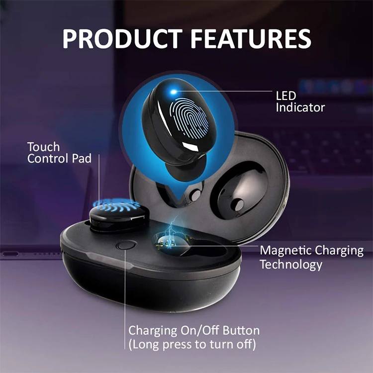 Wholesale IPX6 Waterproof TWS-880 Sport Mini True Wireless Earbuds Handsfree In-Ear Bluetooth Earphone - ANKUX.COM