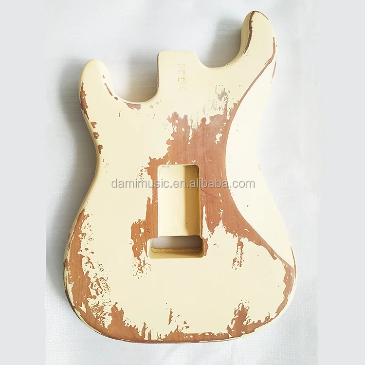 Custom Basswood Electric Guitar Body Relic Vintage St Guitar Body For