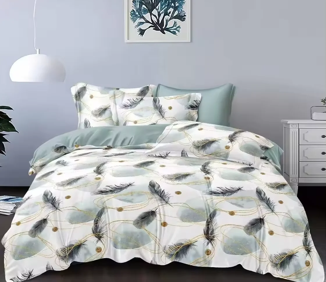 High Quality 100% Cotton Digital Printing Duvet Cover Set 4-Piece Bedding for All Seasons manufacture