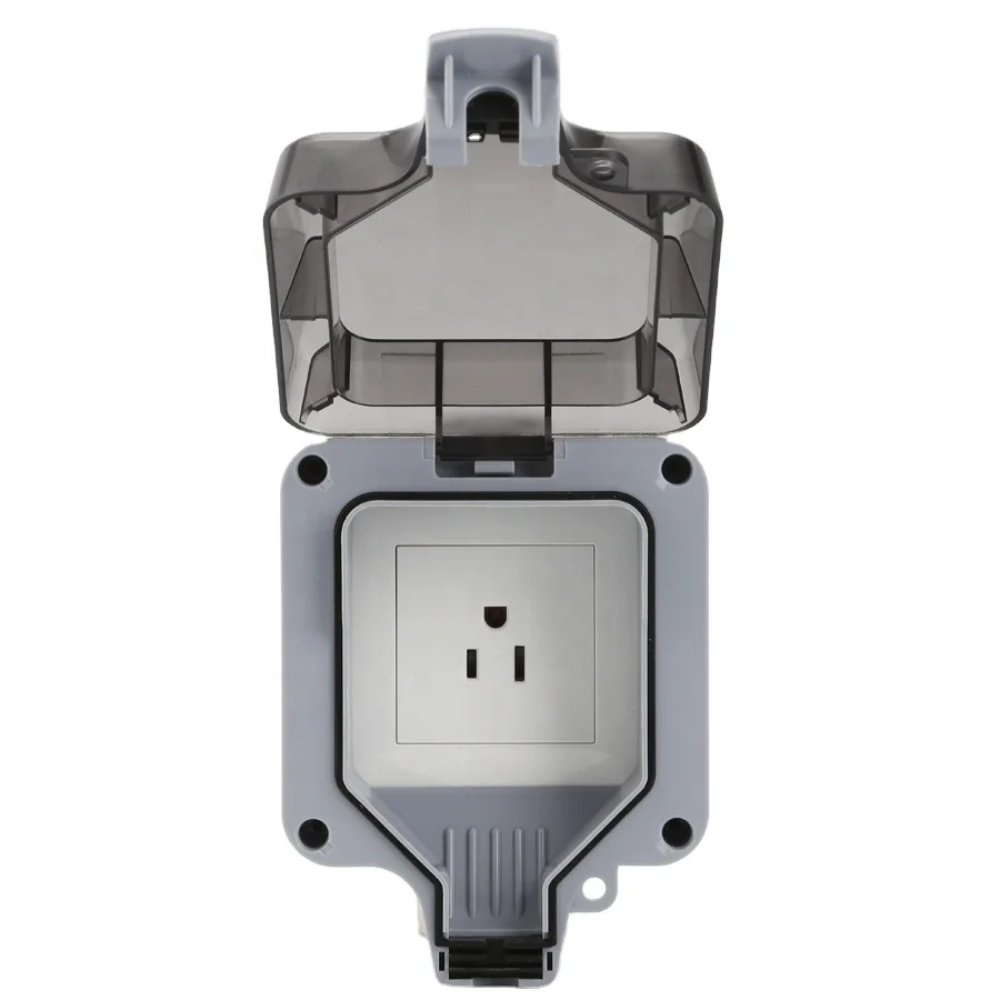 Outdoor Use Switch Box Plastic Outlet Boxes Single Electrical Outlet