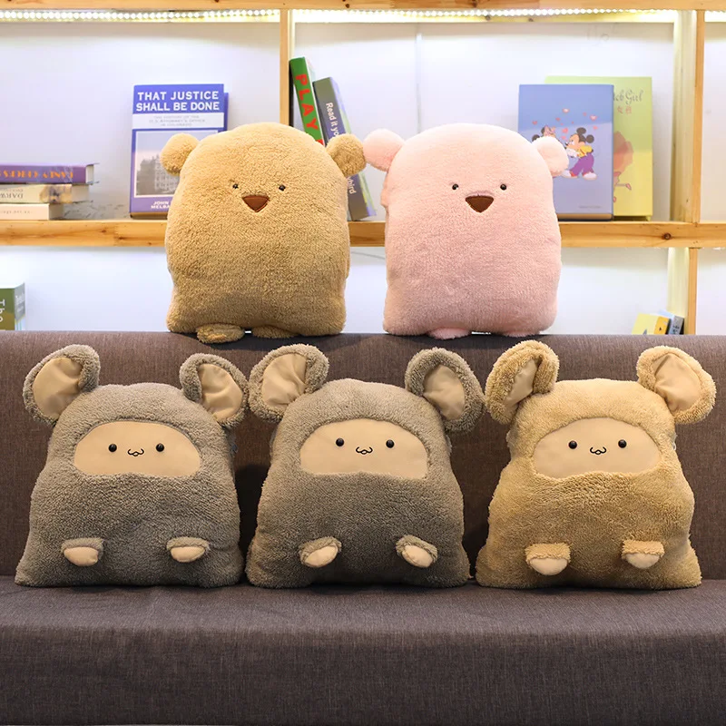Custom 2 In 1 Plush Toy Pillow Blanket Kids Toy Pillow Office Nap Gear