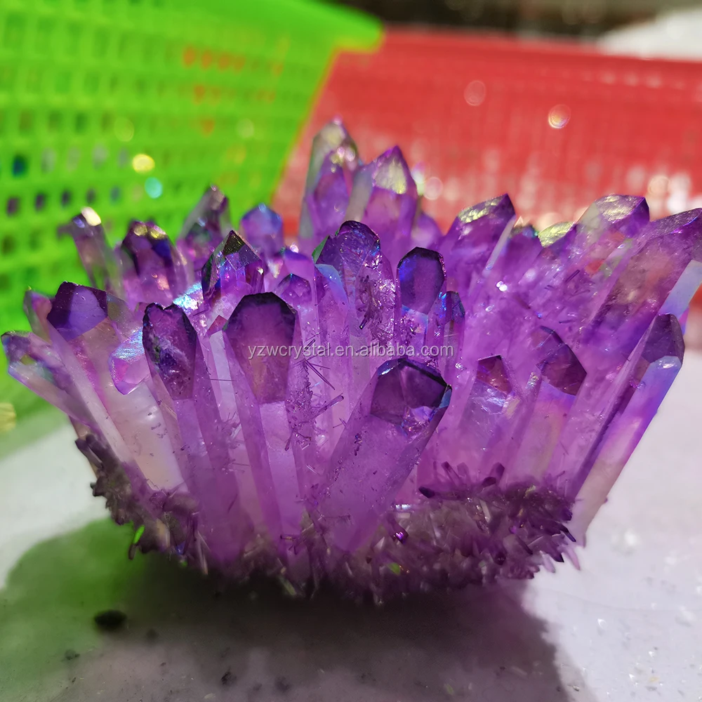 Wholesale Healing Crystals Small Raw Crystal Amethyst White & Green