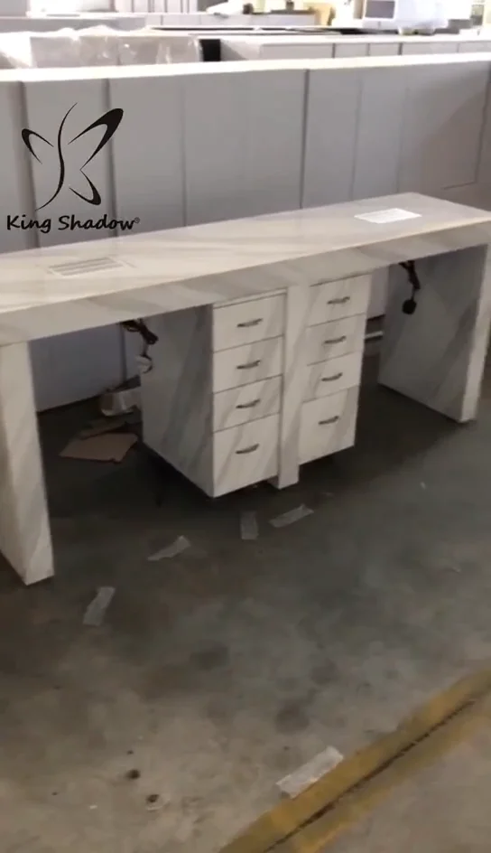 Beauty Nail Salon Furniture Package Nail Bar Desk Manicure Table Used