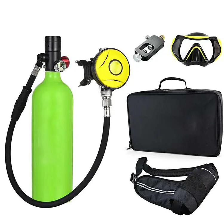 Reusable Diving Breathing Gas Cylinder 1l Scuba Diving Tank Equipment