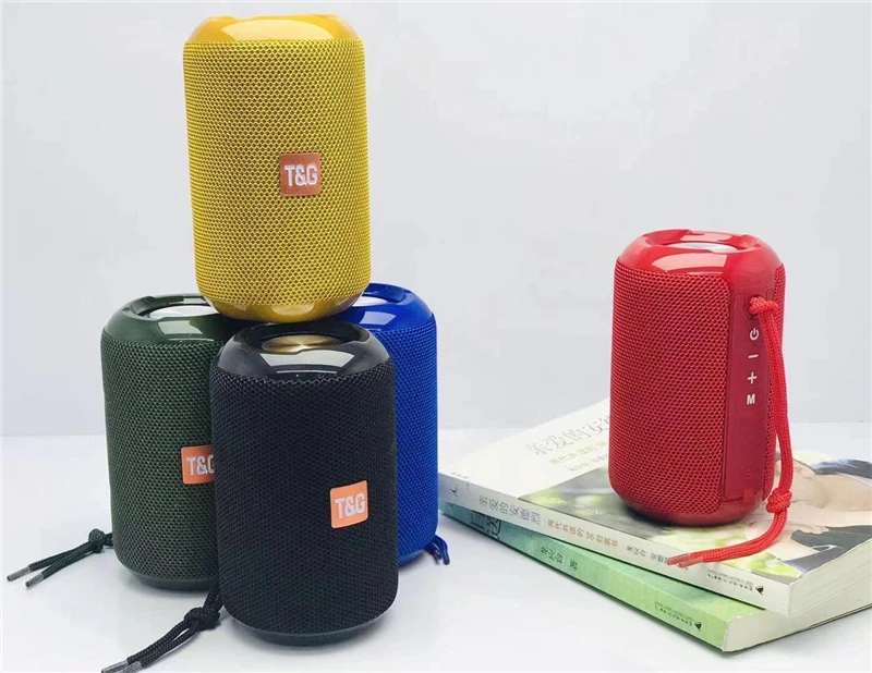 2020 New portable stereo wireless speakers TG524 small loud speaker outdoor waterproof music player with FM radio TWS function - ANKUX.COM