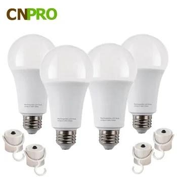 Amazon Hot Selling emergency led bulb smart bulb  E26 E27 9W Intelligent rechargeable led bulb built with battery