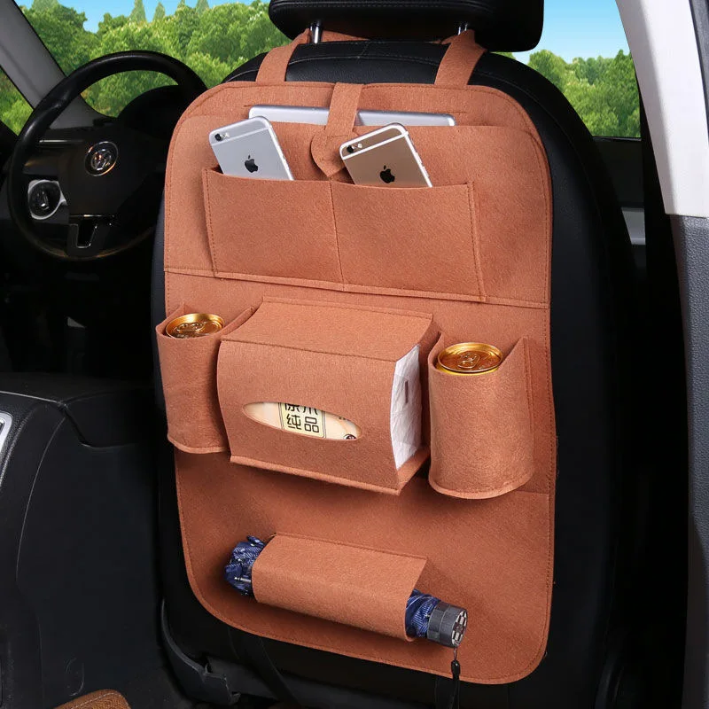 Manufacturers direct functional car back seat organizer seat back sundry bag storage bag