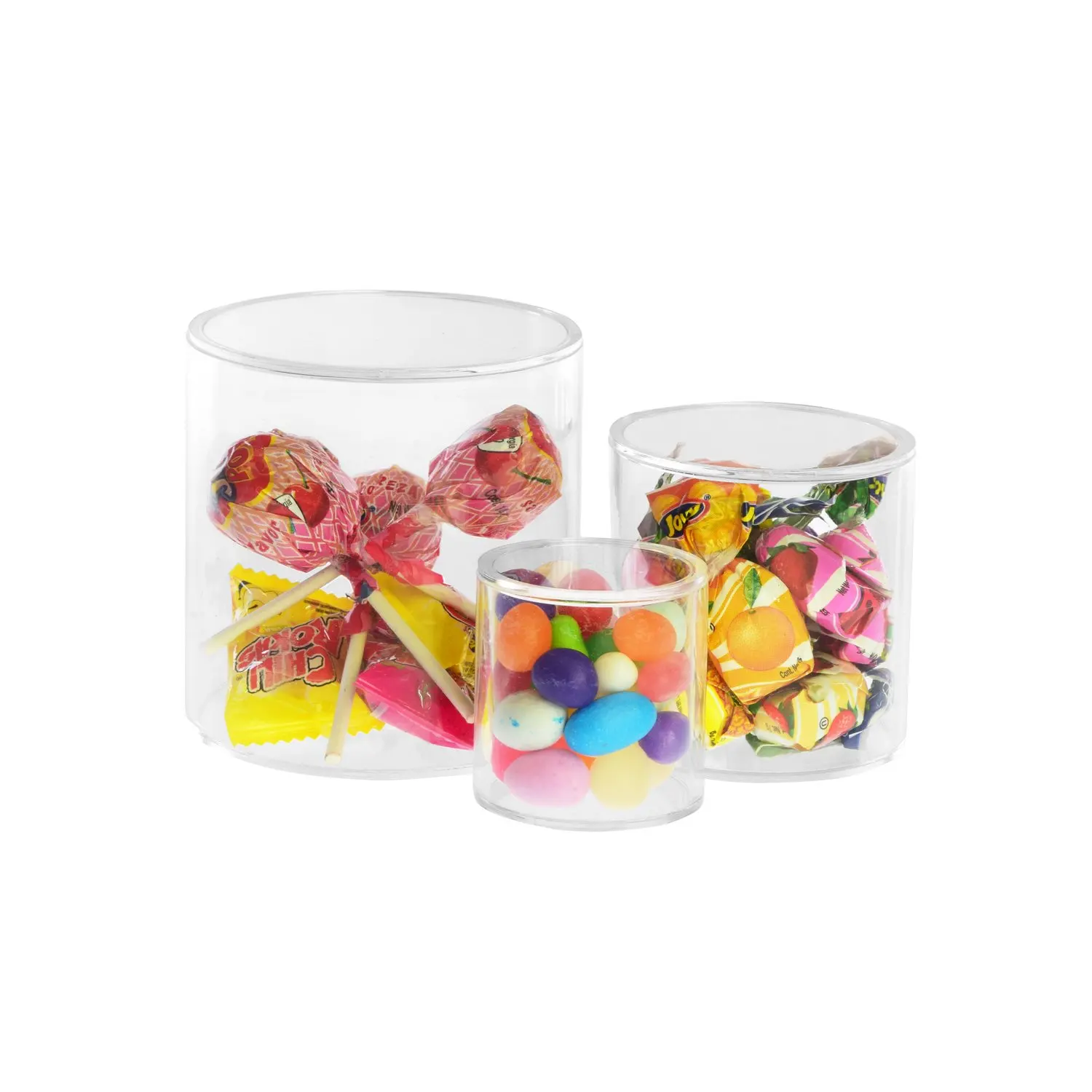 Acrylic Countertop Candy Cylinder Riser Display Stackable Candy Display ...