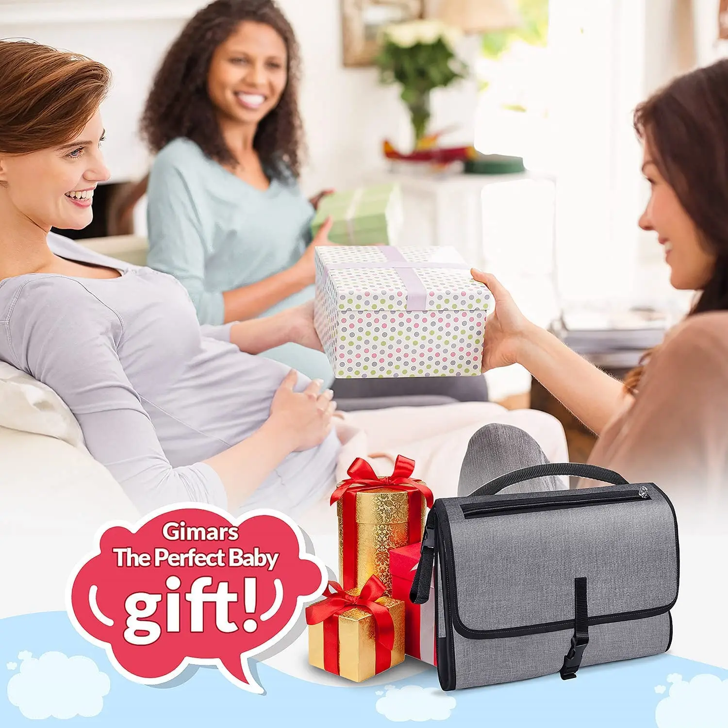 Hot Sale Fashionable Wipeable Changing Pad Cover Travel Baby Diaper Pad