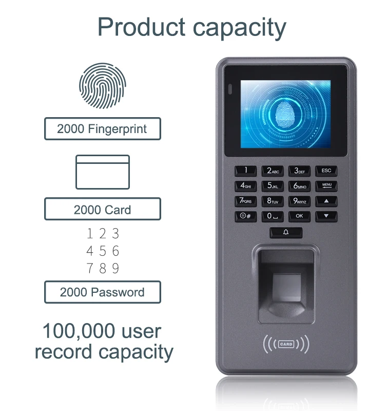 Eseye Office Biometric Fingerprint RFID Access Control Security Door Access Control System