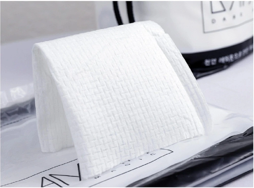 棉质面巾纸毛巾,超柔软超厚一次性面巾纸,用于敏感皮肤清洁卸妆