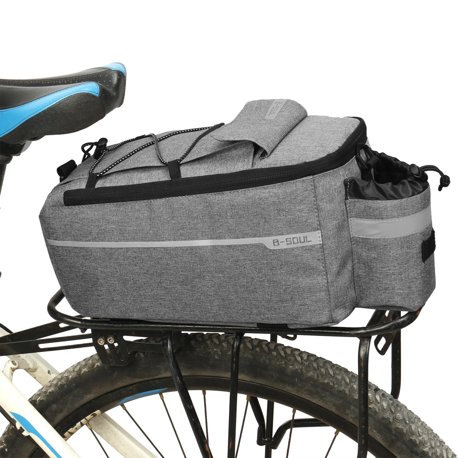 Mountain Bike Rear Bag Electric Folding Rack Bag Riding Equipment