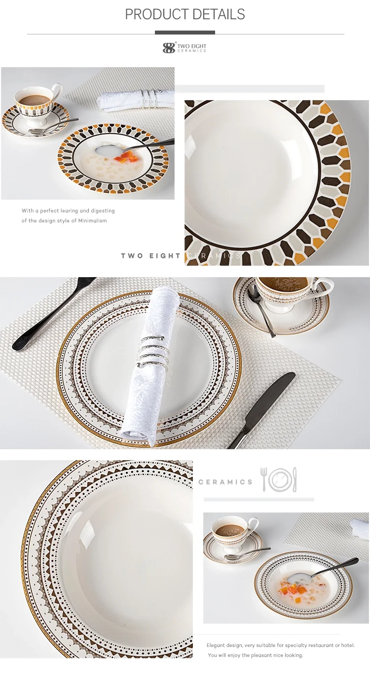 product-High-Grade European Bone China Dinnerware, Restaurant Hotel Supplies Bone Ceramic Tableware,