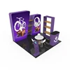 High quality portable aluminum frame Trade Show Booth exhibition stand with Shelves