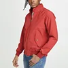 Hot cake high quality spring two way zipper thick cotton rib streetwear red jackets