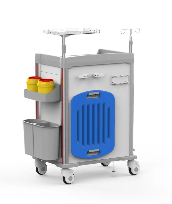 Hospital Multifunctional Nursing Trolley Medicine Trolley Cart Abs