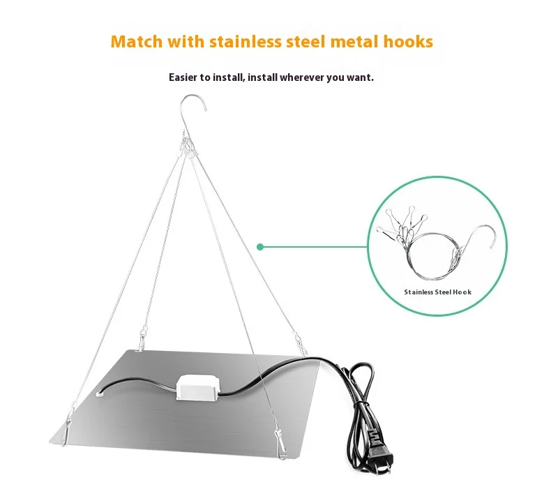 product led plant light indoor ultra thin full spectrum plant growth light greenhouse seedling quantum plate plant light298-9