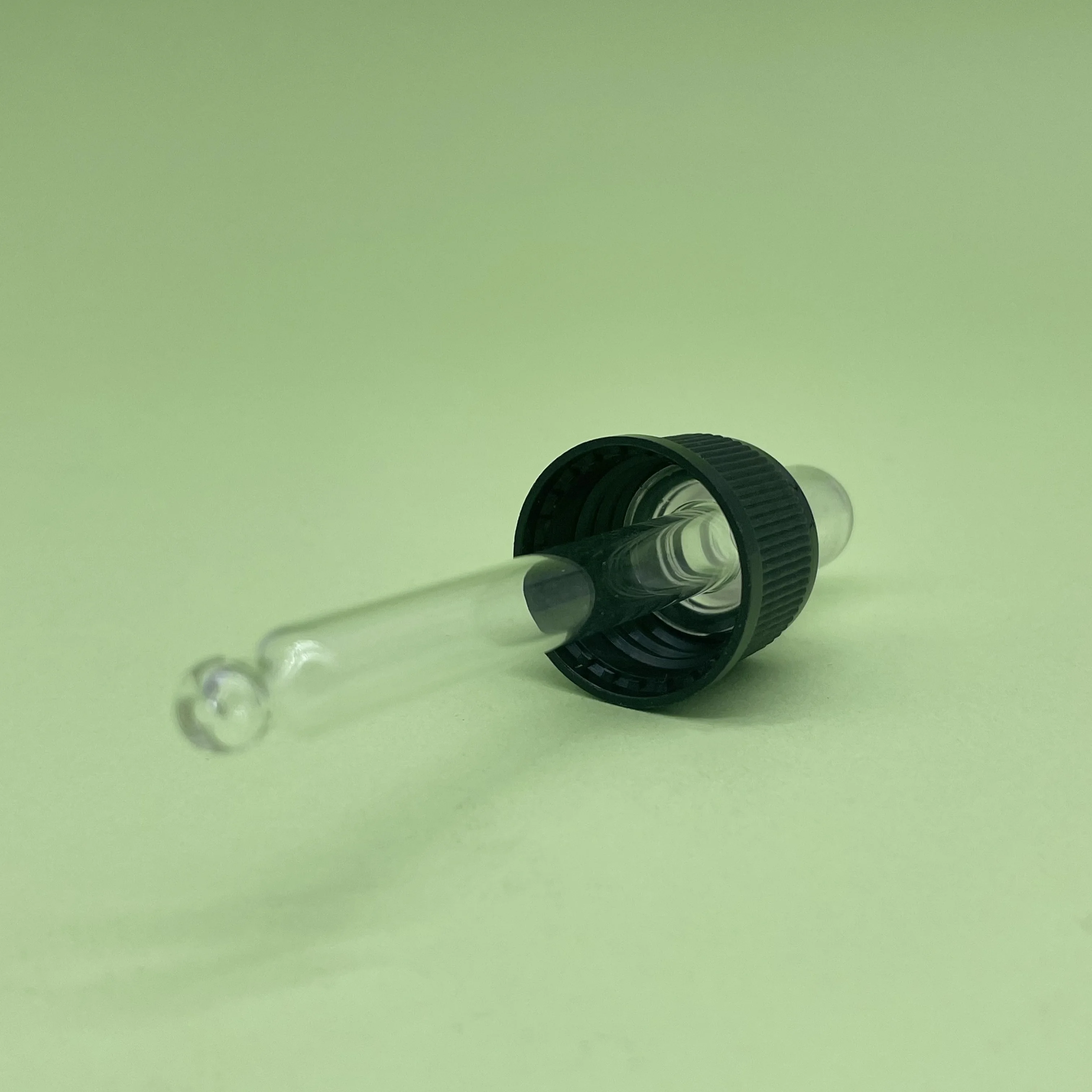 product 18mm clear teat glass dropper with plastic dust protection cover plastic black dropper cap cosmetic packaging-29