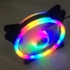 SATE(22C)Cheapest Stock computer case RGB LED fans PC 12V Cooling fan Rainbow Fan for Gaming computer