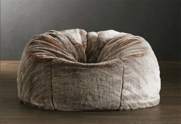 现代风格享受人造毛皮豆袋沙发弹力巨型豆袋椅客厅椅子 - buy jumbo