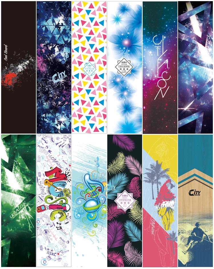 Newly Designed Waterproof Skateboard Grip Tape For Printed Skateboard