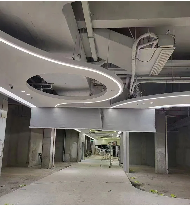 product no drill required flexible led strip light with easy installation ceiling edge linear silicone sleeve profile light-12