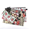 Cute storage PU factory custom flag document file bag