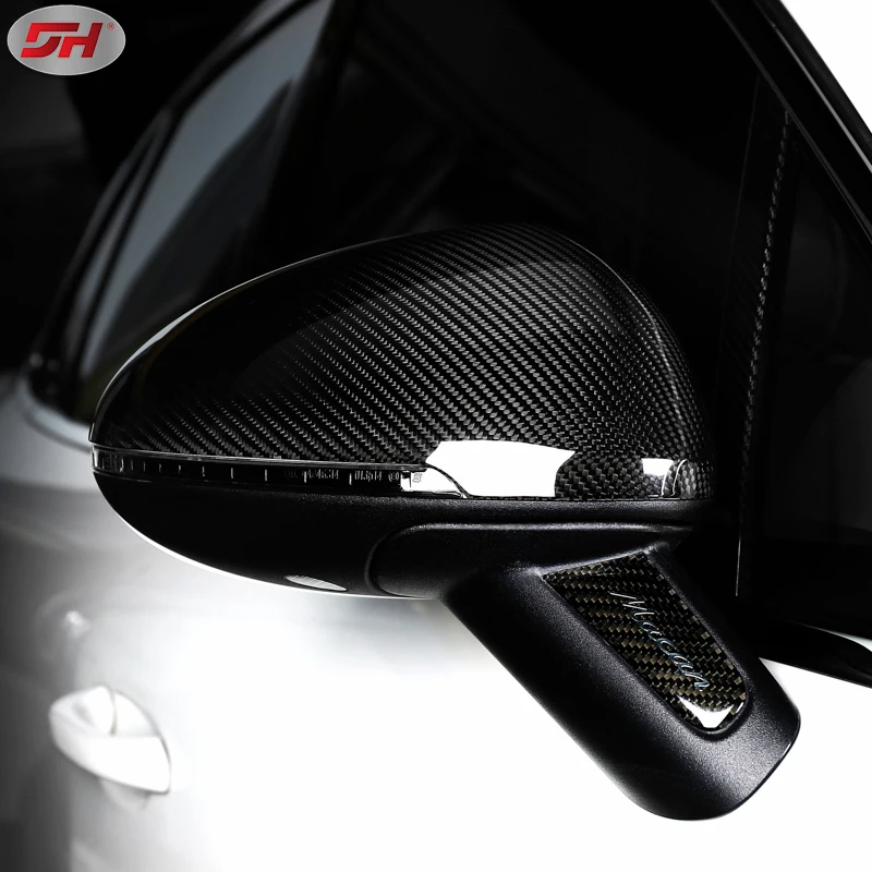 dry carbon fiber mirror cover mirror case side mirror cover replacement style for Porsche Macan 2014-up 95B model