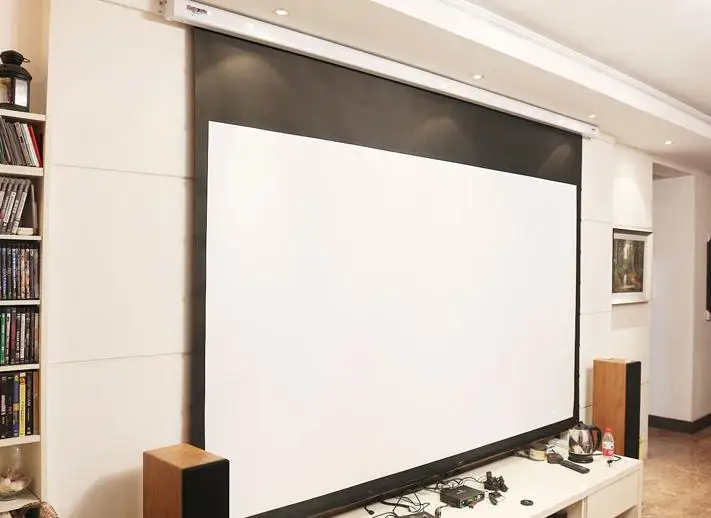 Customized Size Meeting Room 4:3 Electric Tab-tensioned Projector Screens
