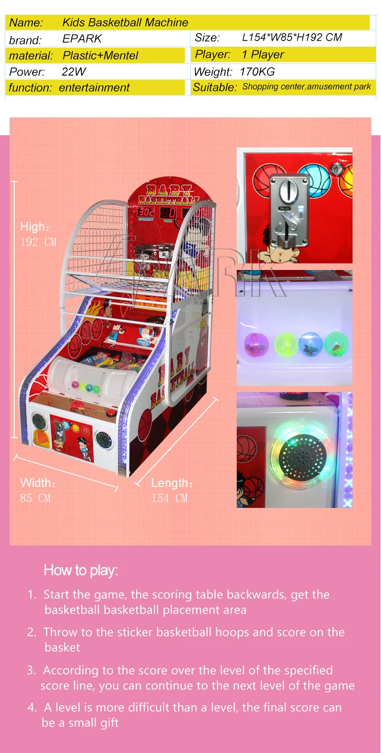 Trung Quốc Nhà Sản Xuất Trò Chơi Máy Giá Bán Buôn Trong Nhà Arcade Bóng Rổ Hoop Trò Chơi Trên Bán
