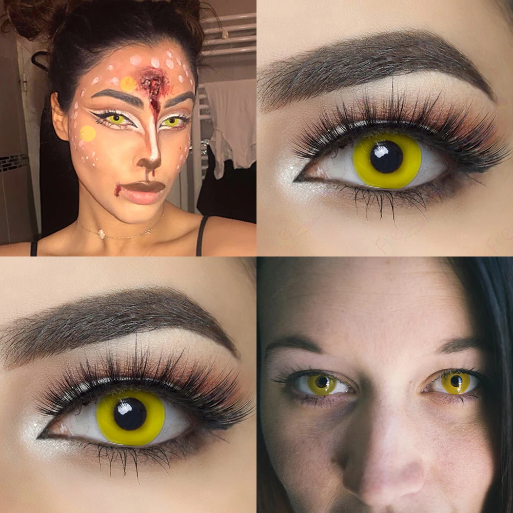 Wholesale Freshgo Crazy Red Eye Contacts Yearly Circle Hollywood Color