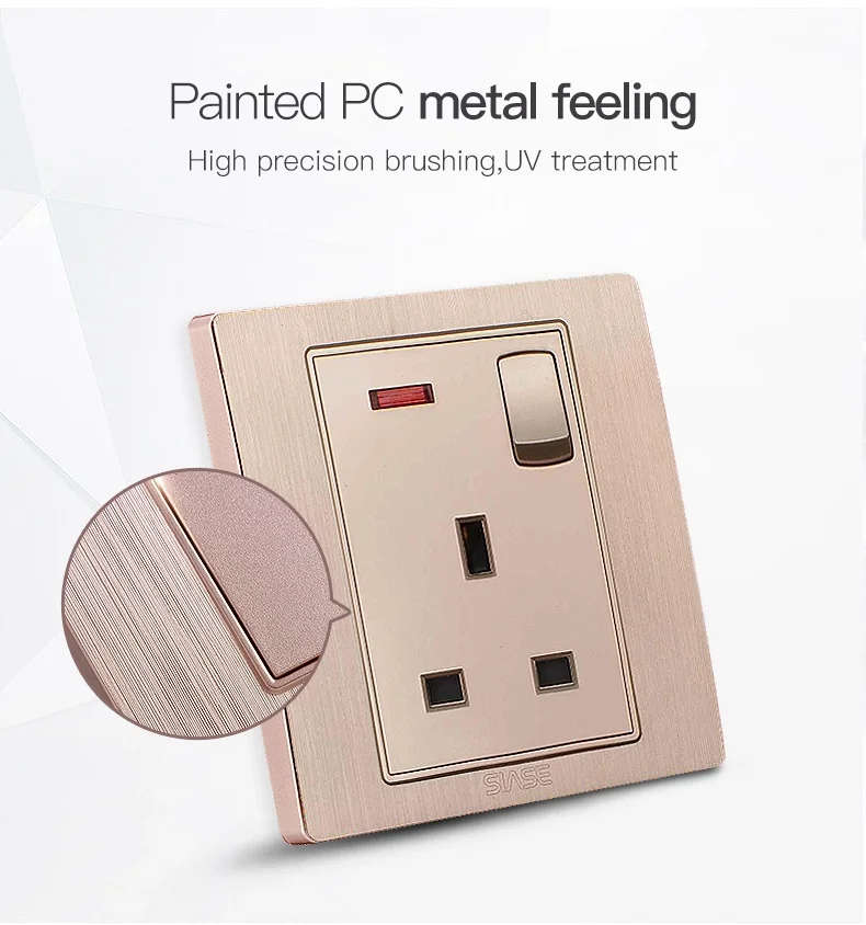 Brand Factory 220 V Electrical Wall Mount Function of Socket Outlets