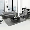 Modern Grey leather sofa funiture recliner, leather sofa designs