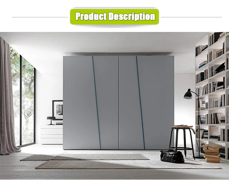 Latest Free Standing Modern Bedroom Wooden Sliding Door Wardrobe Designs