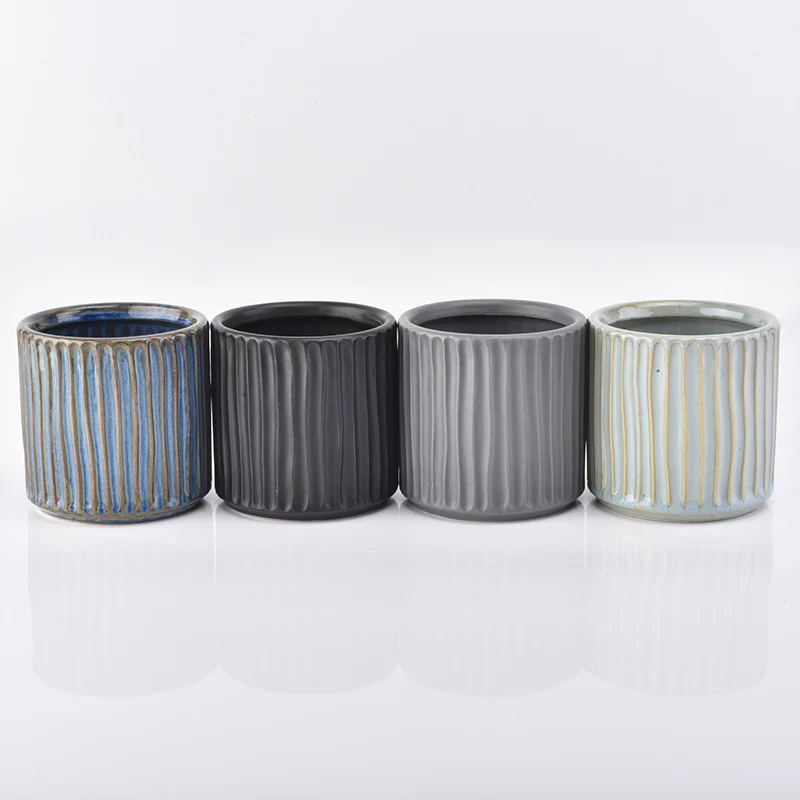 20oz Stoneware Utensil Ceramic Candle Holders Home Decoration Wholesales