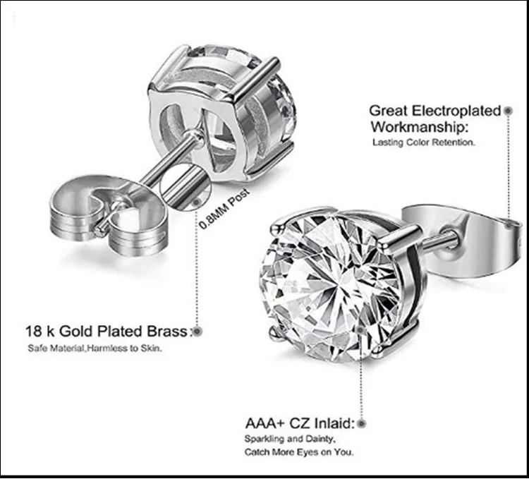 Wholesale Stainless Steel 3 Mm 4 Mm 5 Mm 6 Mm 7 Mm 8 Mm Round Cubic