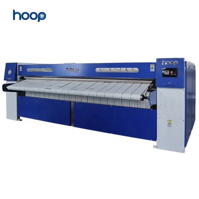 Hoop Industrial Laundry Machine Flat Ironing Machine Gas Heating Hotel