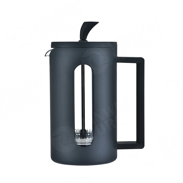 New Arrival Plastic Coffee French Press Glass Coffee Plunger With Ss304