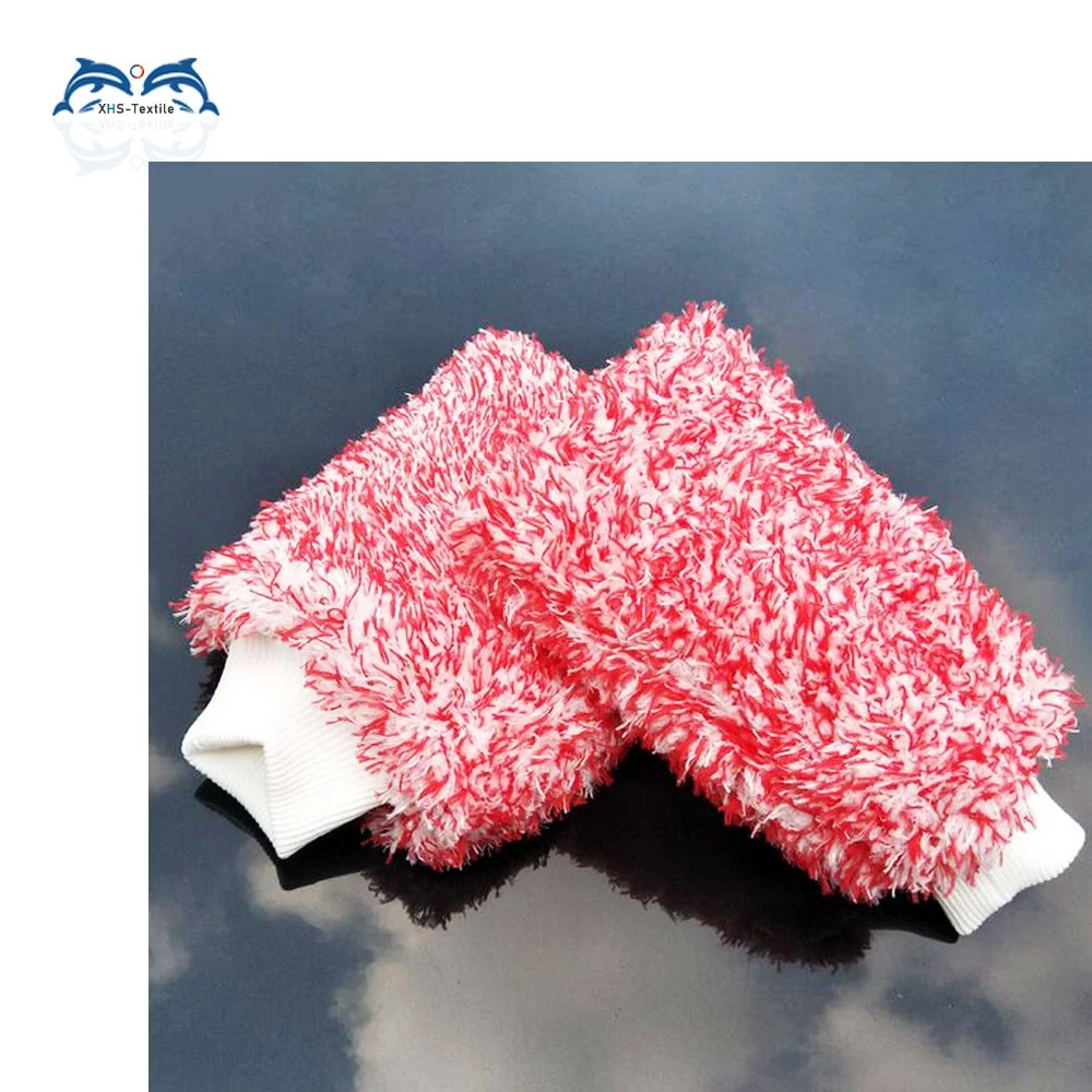 Soft Car Care Wash Mitt Microfiber Plush Cleaning Gloves Buy