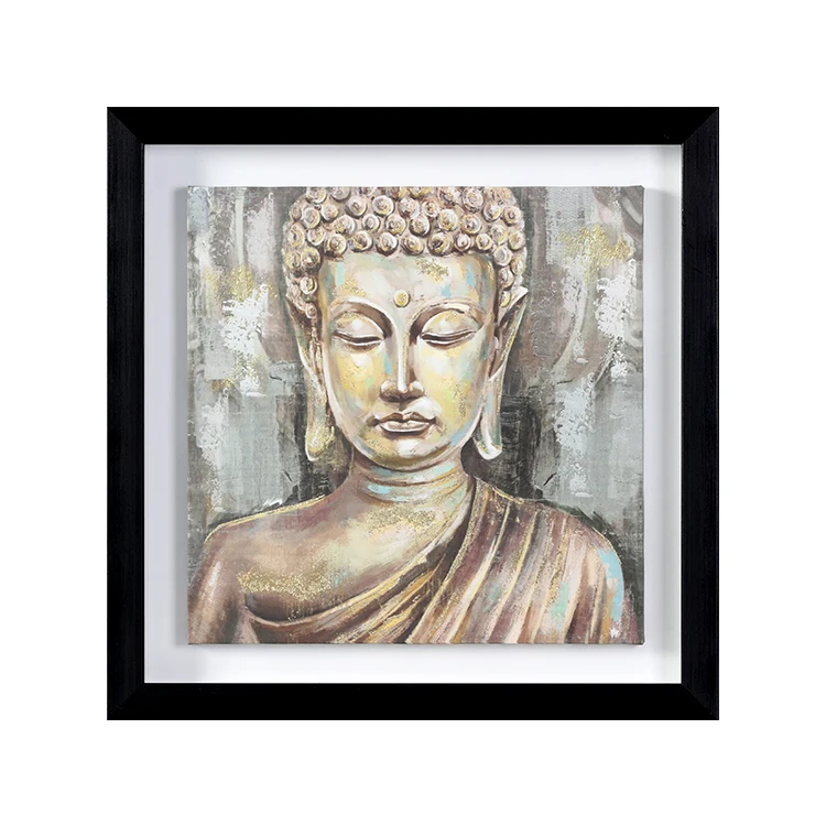 Hot Selling Buddha Printed Image With Paper Mat Mdf Customize Small