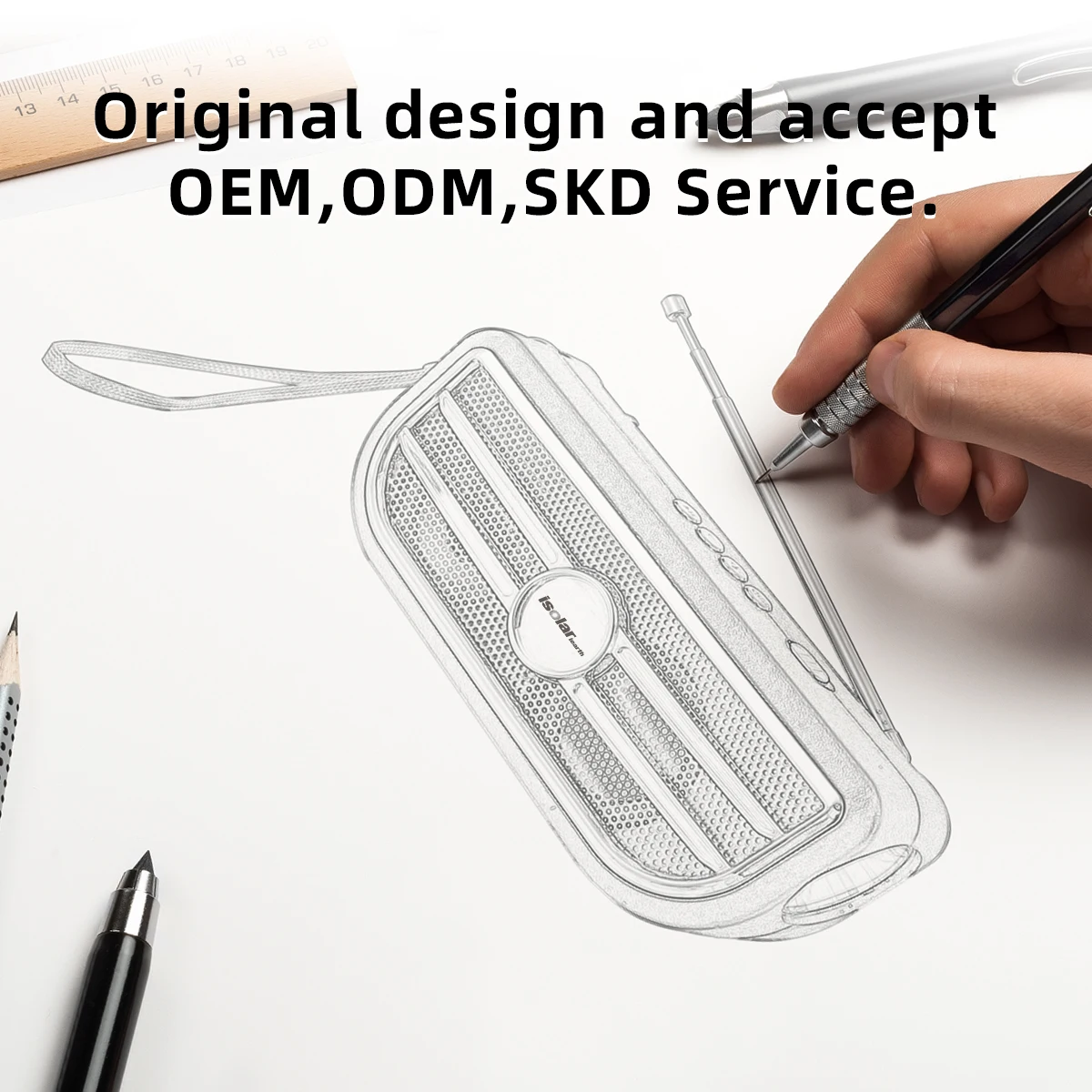 IS-X24 Chinese suppliers portable Wireless mini fm blue tooth lamp led flashlight USB radio speaker - ANKUX.COM