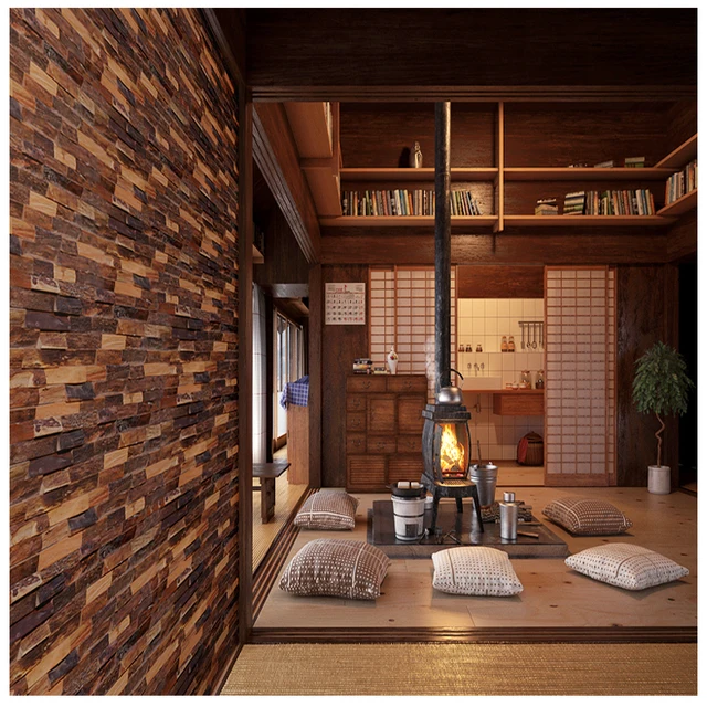 Home Decor Solid Wood Wall Covering Reclaimed Decorative Home Decor Solid Wood Wall Covering
