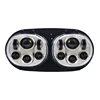 USA brand chips 45W 12V projector black/chrome option LED dual headlight for motorcycle