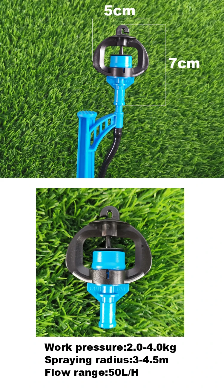 Garden 360 Sprinkler Irrigation System Micro Sprinkler Insect-proof  Rotating Micro Sprinkler